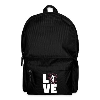 Eiskunstläuferin Love Eiskunstlaufen Schlittschuh - Rucksack - Schwarz - Vorne
