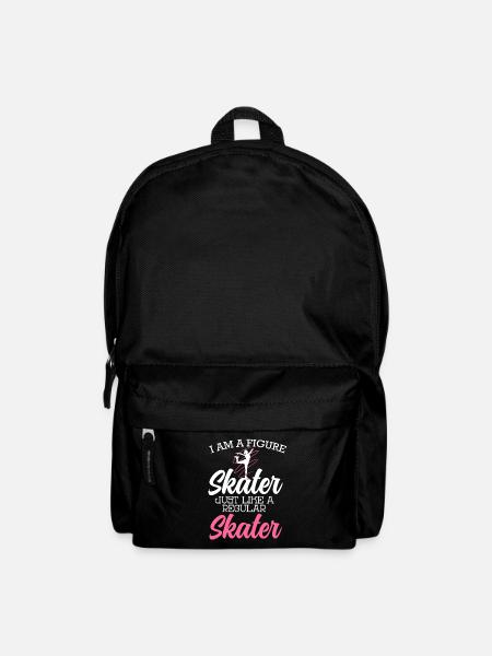 Eiskunstläuferin Eiskunstlaufen Schlittschuh - Rucksack - Schwarz