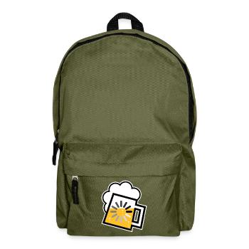 Bier Wird Geladen (Bierkrug Loading / Icon / /) - Rucksack - Olivgrün - Vorne