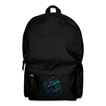 Believe in Magic blau - Rucksack - Schwarz - Vorne