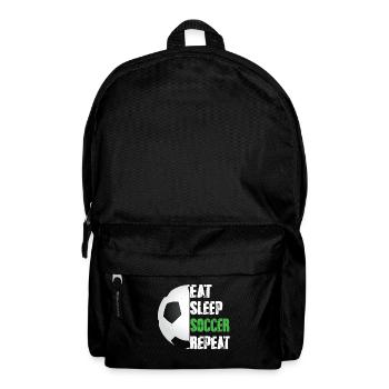Eat Sleep Soccer Repeat - Backpack - black - Front