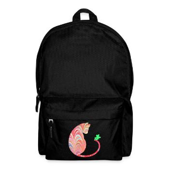 katze mit fee e 106 - Rucksack - Schwarz - Vorne