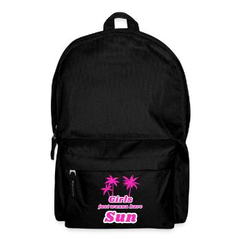 Les filles veulent juste avoir du soleil - Sac à dos - noir - Devant