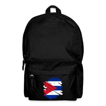 Kuba Flagge Karibik Urlaub Cuba Reise Havanna - Rucksack - Schwarz - Vorne