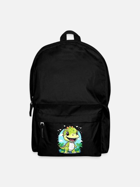 süßer Dinosaurier, Dino, kleiner T-Rex für Kinder - Rucksack - Schwarz