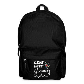 Live Love Science - Rucksack - Schwarz - Vorne