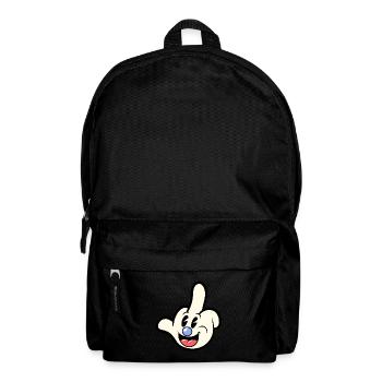 Middle finger cartoon sarcasm sarcastic - Backpack - black - Front