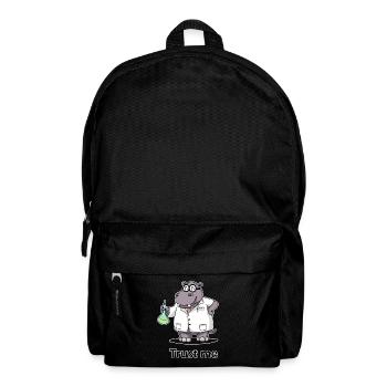 Hippopotamus in the laboratory - Backpack - black - Front