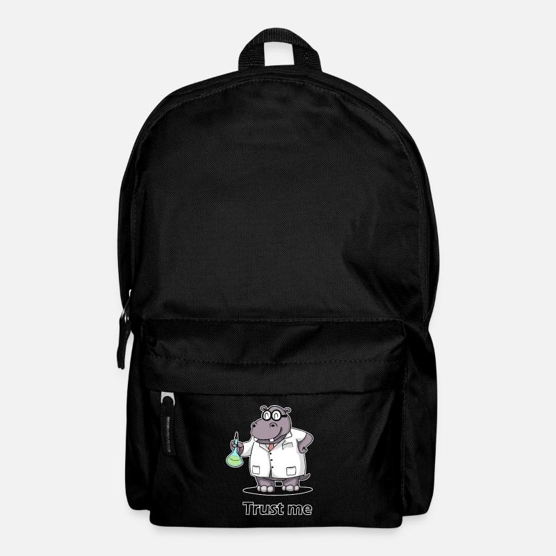 Hippopotamus in the laboratory - Backpack - black