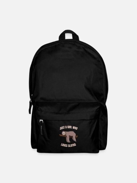 Just A Girl Who Loves Sloths - Backpack - black