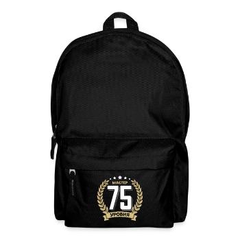 75 Geburtstag Russland 75. Jahre Russisch - Rucksack - Schwarz - Vorne