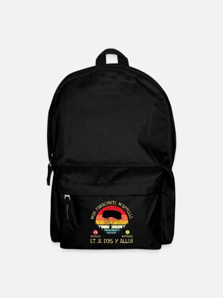Mon parachute m'appelle t-shirt parapente homme - Sac à dos - noir