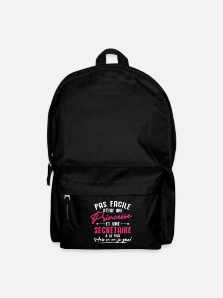Princesse et Secrétaire - Sac à dos - noir
