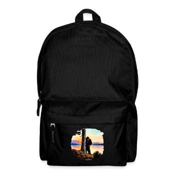 Bigfoot Lake Sunset - Backpack - black - Front