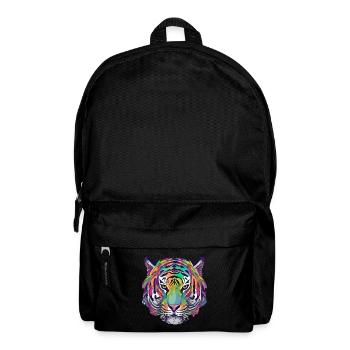 Tiger Kopf Graphic Tee Illustration Art Comic - Rucksack - Schwarz - Vorne