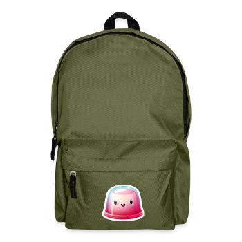 Pudding Jell-O Jelly Kawaii - Sac à dos - vert olive - Devant