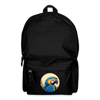 Blau-Gold Ara - Rucksack - Schwarz - Vorne