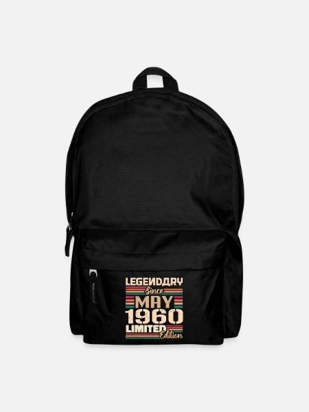 Mai 1960 Mai - Jubiläum Mai 1960 - Rucksack - Schwarz