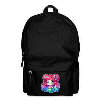 Meerjungfrau - Rucksack - Schwarz - Vorne