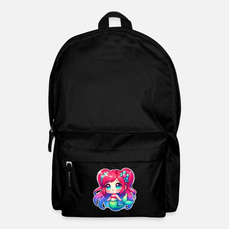 Meerjungfrau - Rucksack - Schwarz