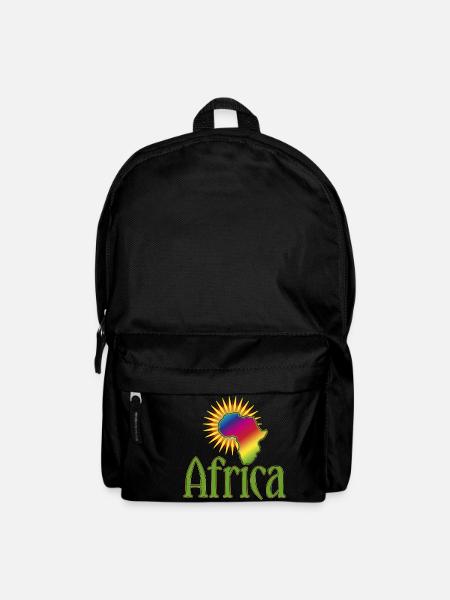 Africa Continent Wilderness Safari Roots Reggae Music - Backpack - black