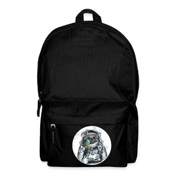 Chien astronaute French Bulldog Planète de glace de l’espace - Sac à dos - noir - Devant