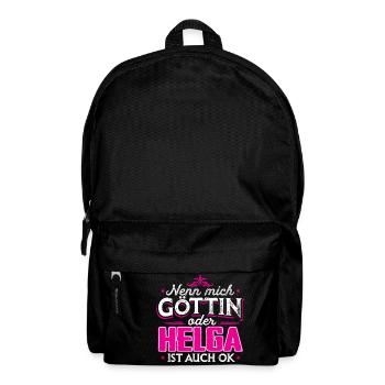 HELGA - Göttin - Rucksack - Schwarz - Vorne