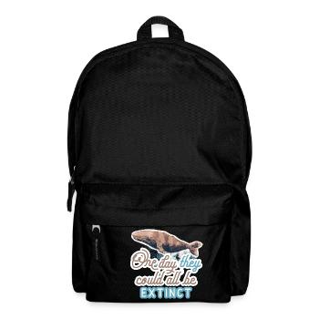 Whale - the last moment to see - Backpack - black - Front