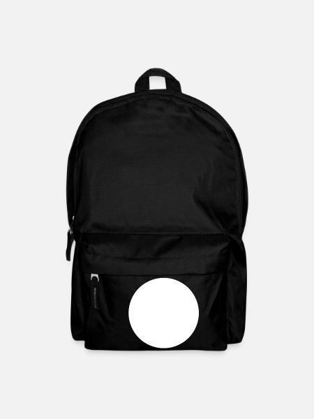Great White Circle Minimalism - Backpack - black