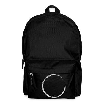 Weißer Zen Kreis, Enso, Ensō, Zen Circle - Rucksack - Schwarz - Vorne