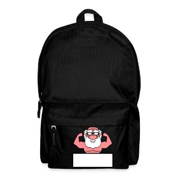shield text write frame old grandpa grandfather ho - Backpack - black - Front