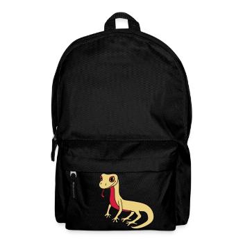 lizard gecko snake reptile blindfuck - Backpack - black - Front