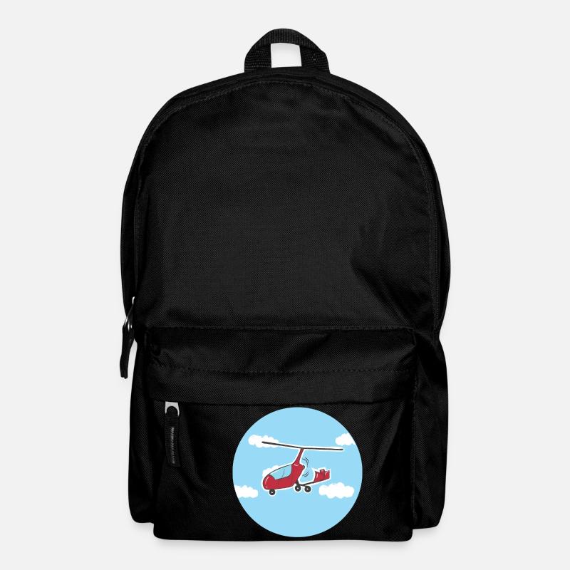 Gyrocopter Gyrokopter Tragschrauber Geschenk 0188 - Rucksack - Schwarz