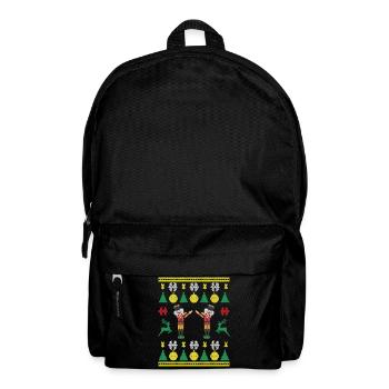 Tanzender Nussknacker Dabbing Nutcracker Knittered - Rucksack - Schwarz - Vorne