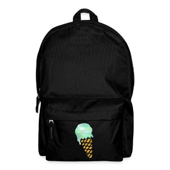 crème glacée - Sac à dos - noir - Devant