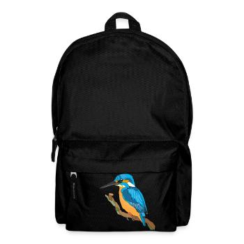 Eisvogel, Kingfisher - Rucksack - Schwarz - Vorne