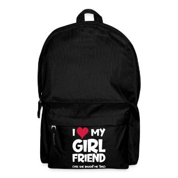 I love my Girlfriend she bought this Valentinesday - Backpack - black - Front