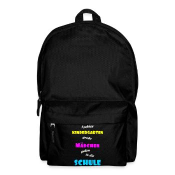 Einschulung Maedchen - Rucksack - Schwarz - Vorne
