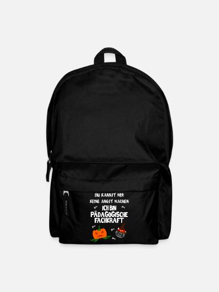 Pädagogische Fachkraft Kindergarten Halloween - Rucksack - Schwarz