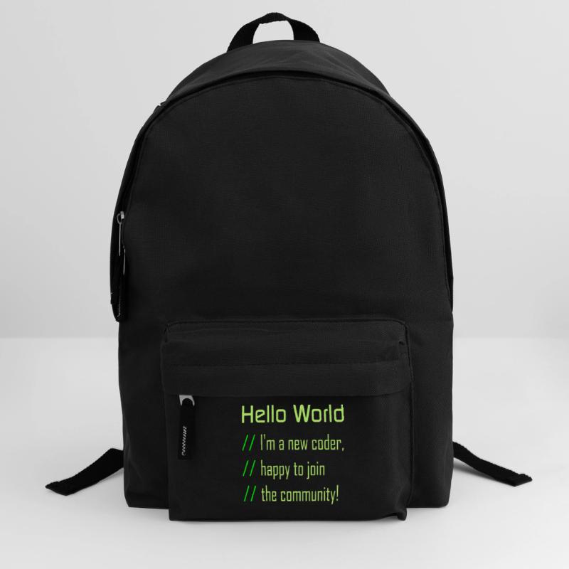 Hello World, 'my new coder Backpack