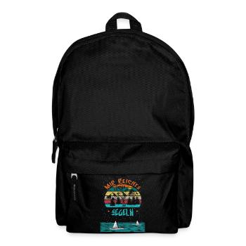 Mir reichts ich geh Segeln - Rucksack - Schwarz - Vorne