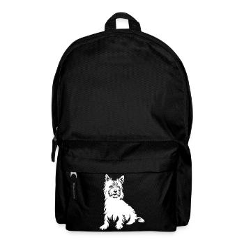 Cairn Terrier "Black Edition" - Rucksack - Schwarz - Vorne