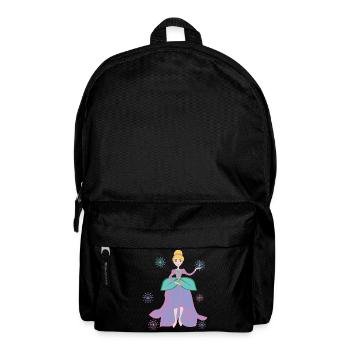Fantaisie de princesse avec coeur de fleur - Sac à dos - noir - Devant