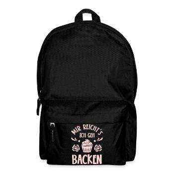 Backen Bäcker Bäckerin - Rucksack - Schwarz - Vorne