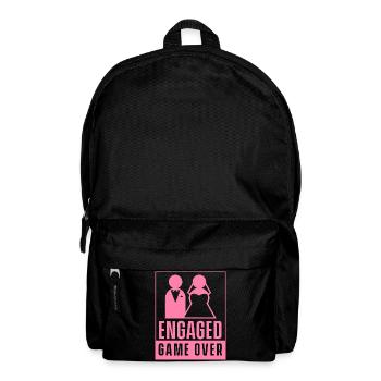 Verlobt - Game Over Verlobte Verlobung Verlobter - Rucksack - Schwarz - Vorne