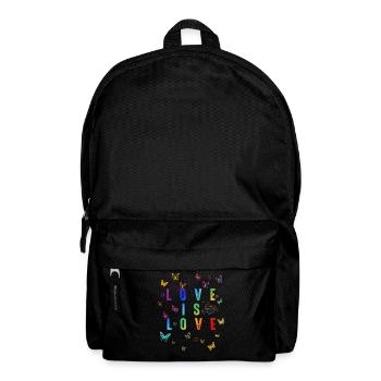 Love is love! Statement Gay Pride LGBTQI+ - Backpack - black - Front