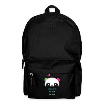 Destroy Racism - Be like a Panda - Backpack - black - Front