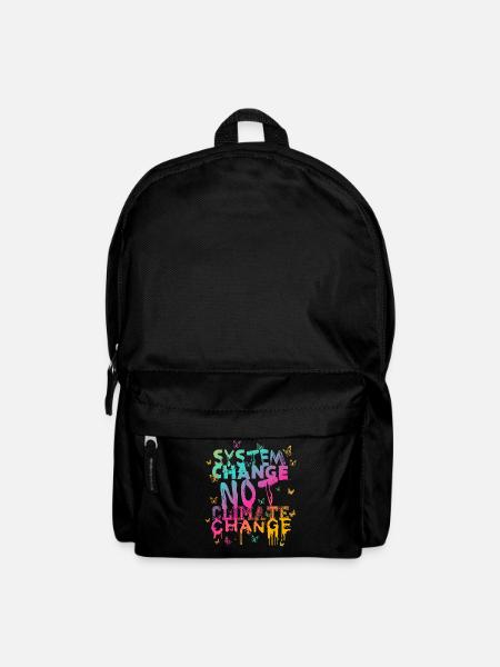 Changement de système - pas changement climatique - Sac à dos - noir