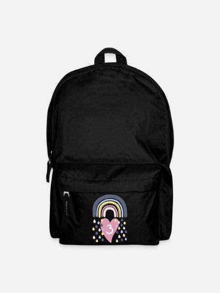 Rainbow 3rd Birthday Children - Backpack - black