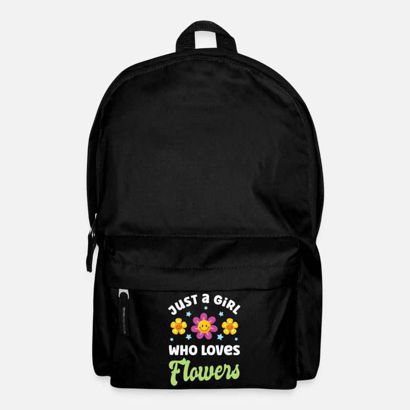 Blume Blumen - Rucksack - Schwarz